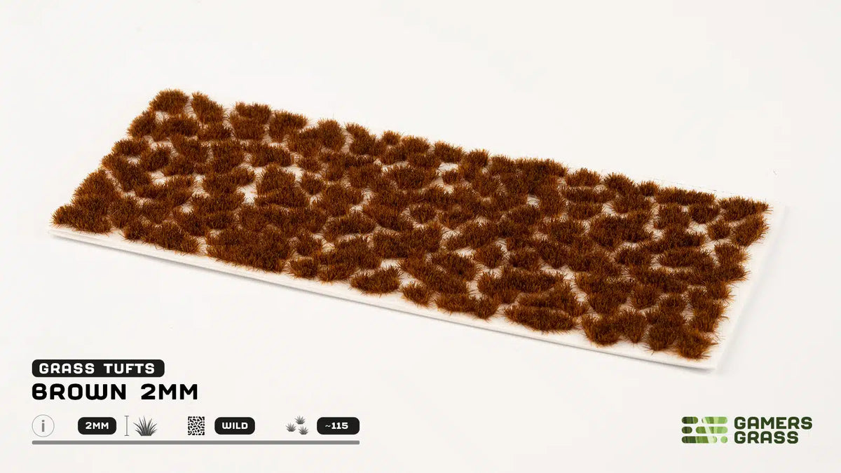 Brown | Tiny Tuft 2mm | Grass Tuft | Gamers Grass