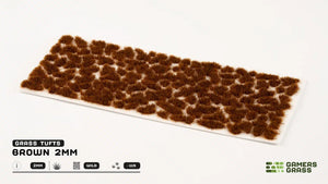 Brown | Tiny Tuft 2mm | Grass Tuft | Gamers Grass