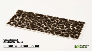 Burned | 2mm Tiny Tuft | Grass Tuft | Gamers Grass
