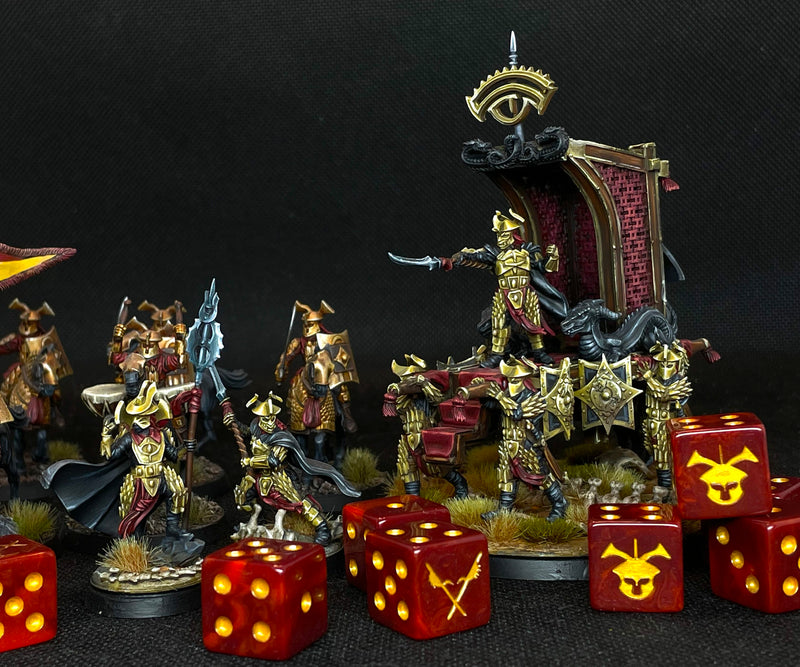 Men of the East, Helmet, Red, Square 16mm Dice