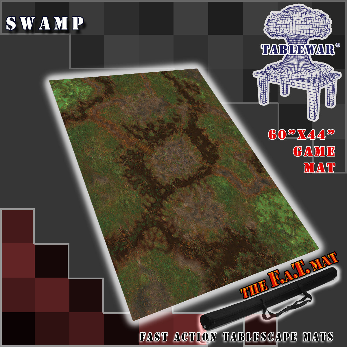 60x44" 'Swamp' F.A.T. Mat