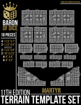 Cathedral of the Martyrs | 11e Terrain Template Set | Shipping Excluded