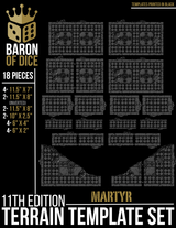 Cathedral of the Martyrs | 11e Terrain Template Set | Shipping Excluded