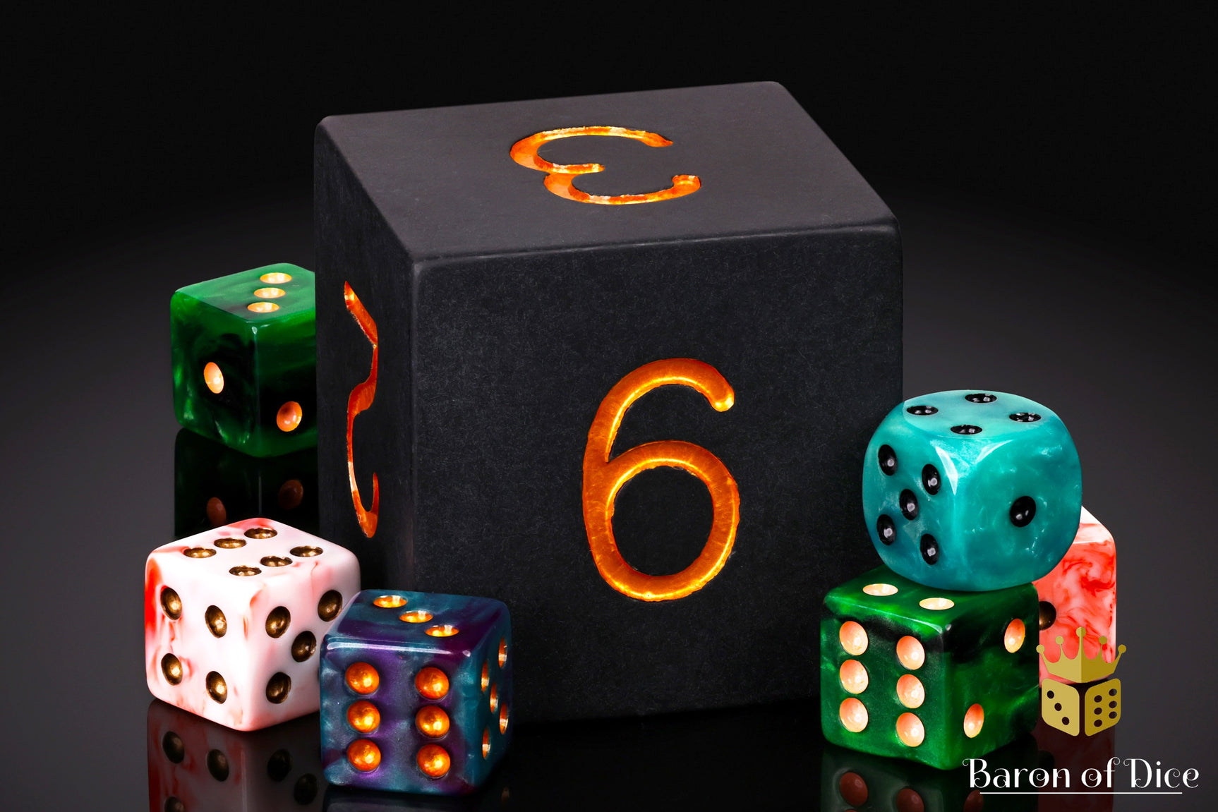 Big Ass D6 - Matte Black