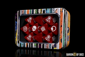 Red Thunder D8 Dice Set