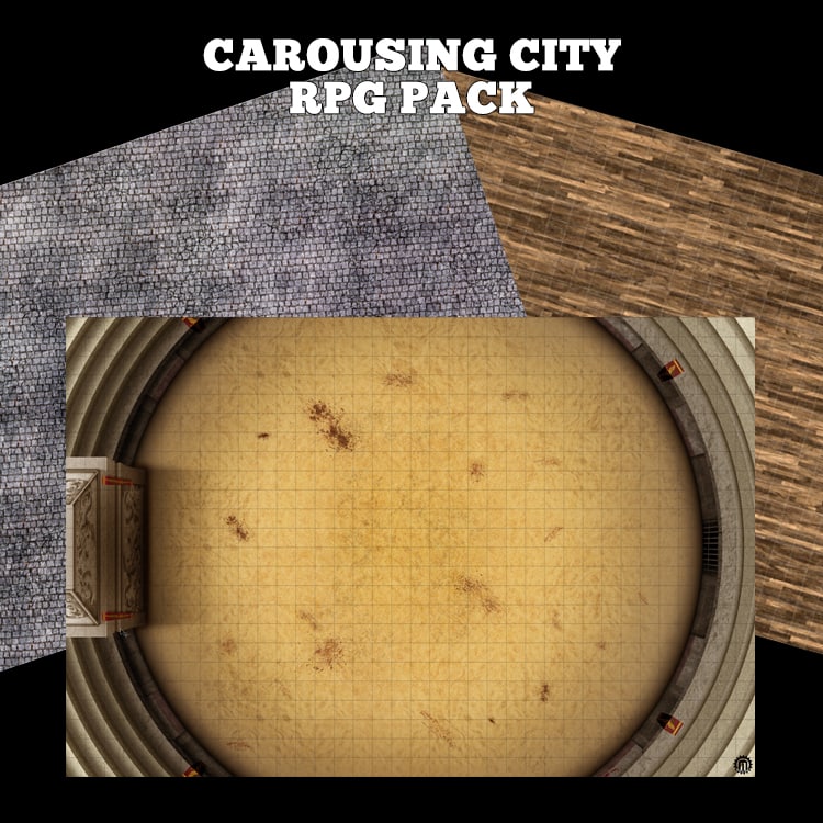 Mats by Mars: Carousing City RPG Pack