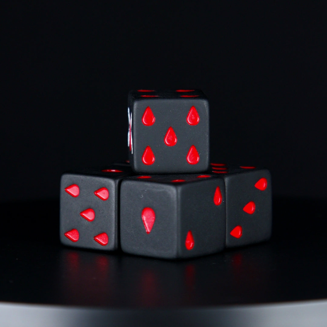 Chain Blades Dice - Matte Black