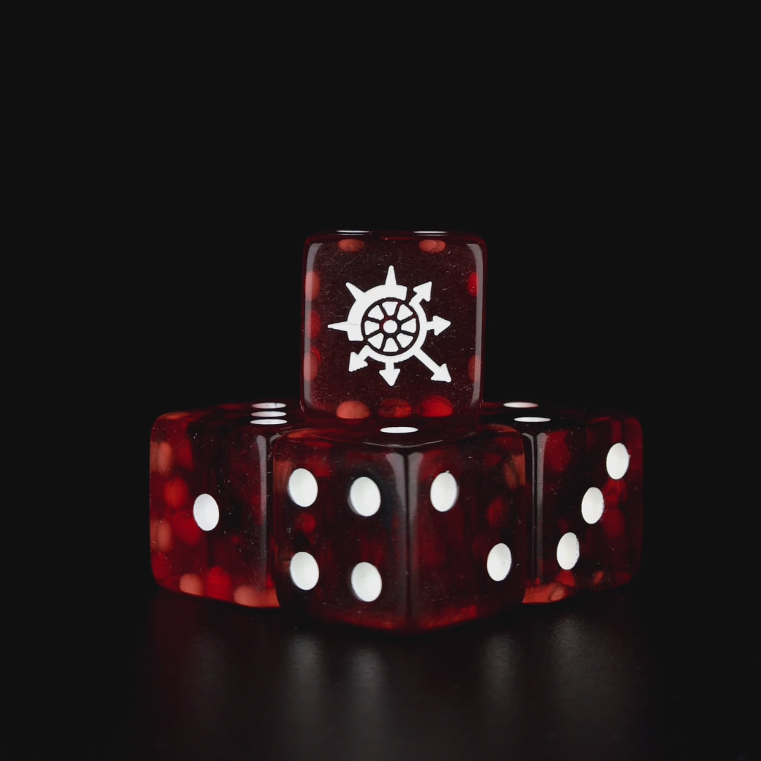 Cogs of Chaos, Blood Red, 16mm Dice