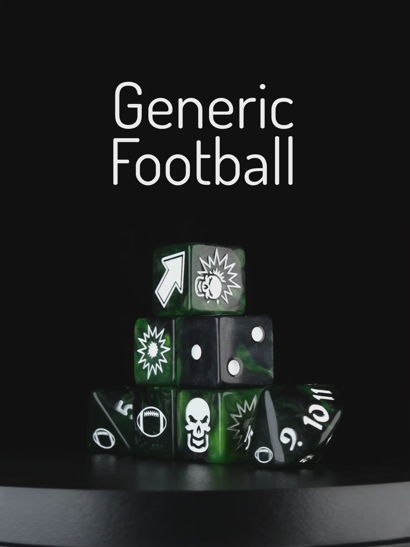 Warp Green, Football Dice Sets