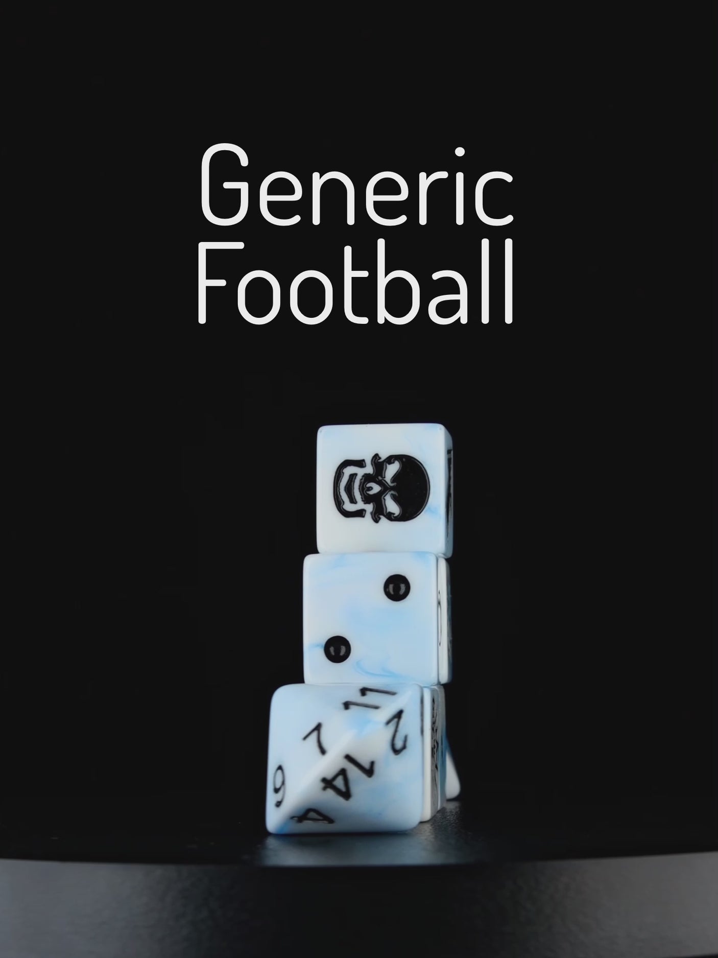 White Ice, Football Dice Sets