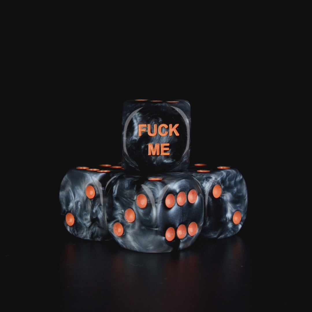 Fuck Me, Steel, 16mm Dice