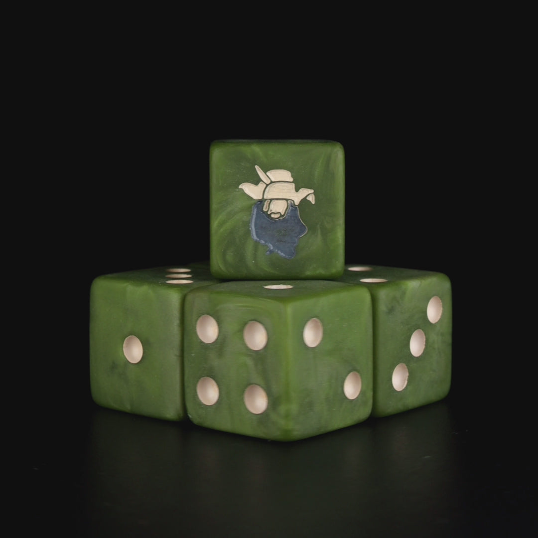 Forest Wizard, Square, 16mm Dice