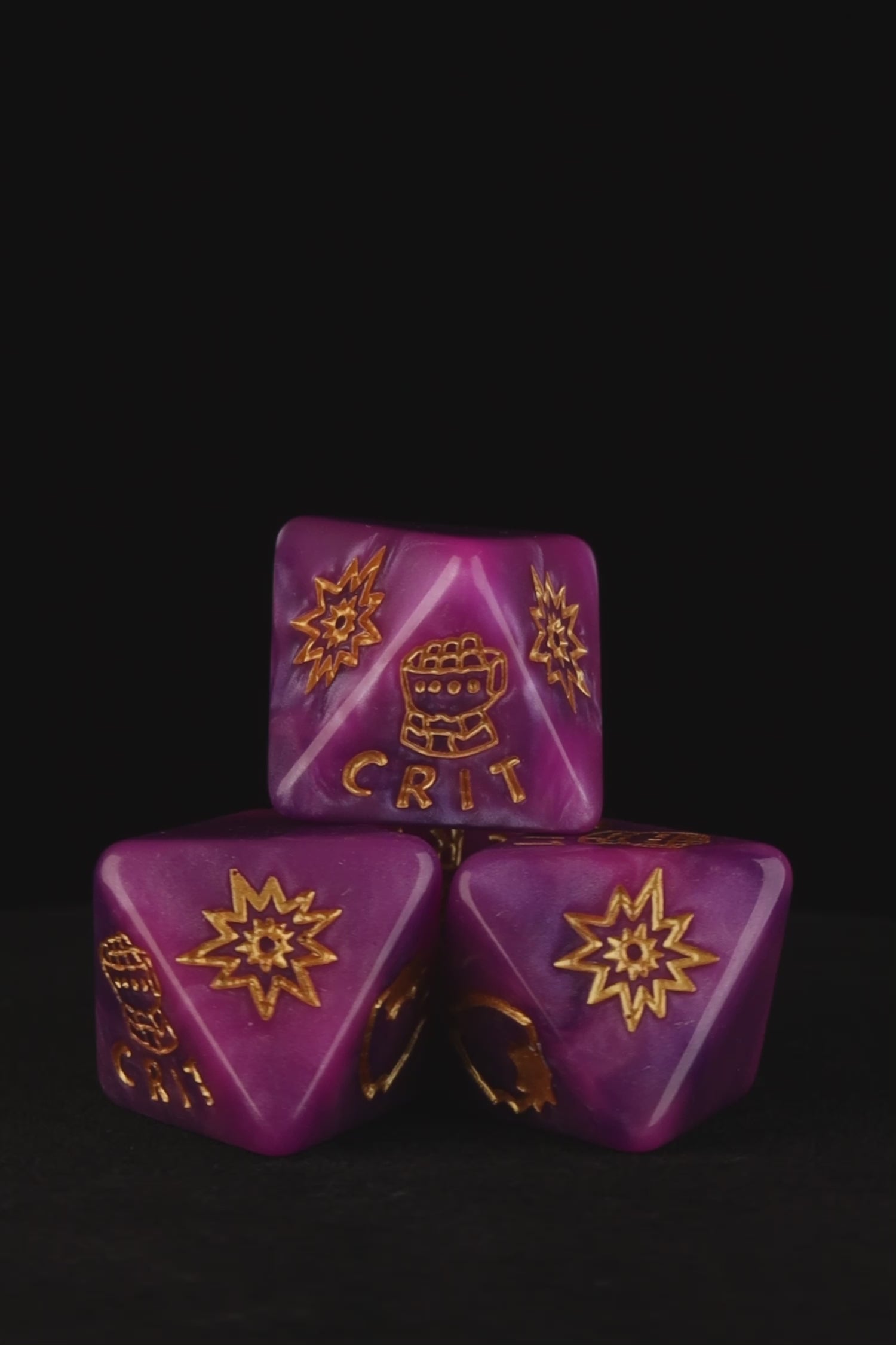 Power Fist D8 Dice Set | Baron of Dice | Comic Collection