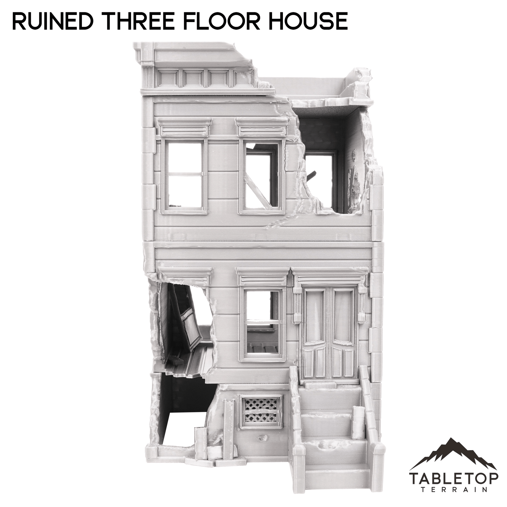 Ruined Three Floor House - Marvel Crisis Protocol Ruins