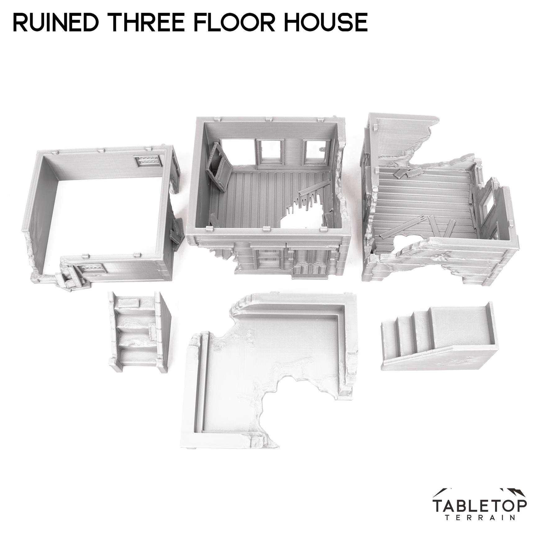 Ruined Three Floor House