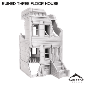 Ruined Three Floor House - Marvel Crisis Protocol Ruins