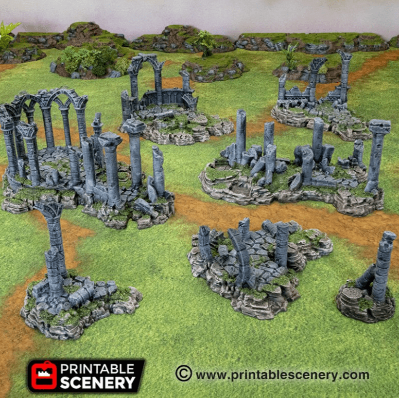 Ancient Ruins - Fantasy Scatter Terrain