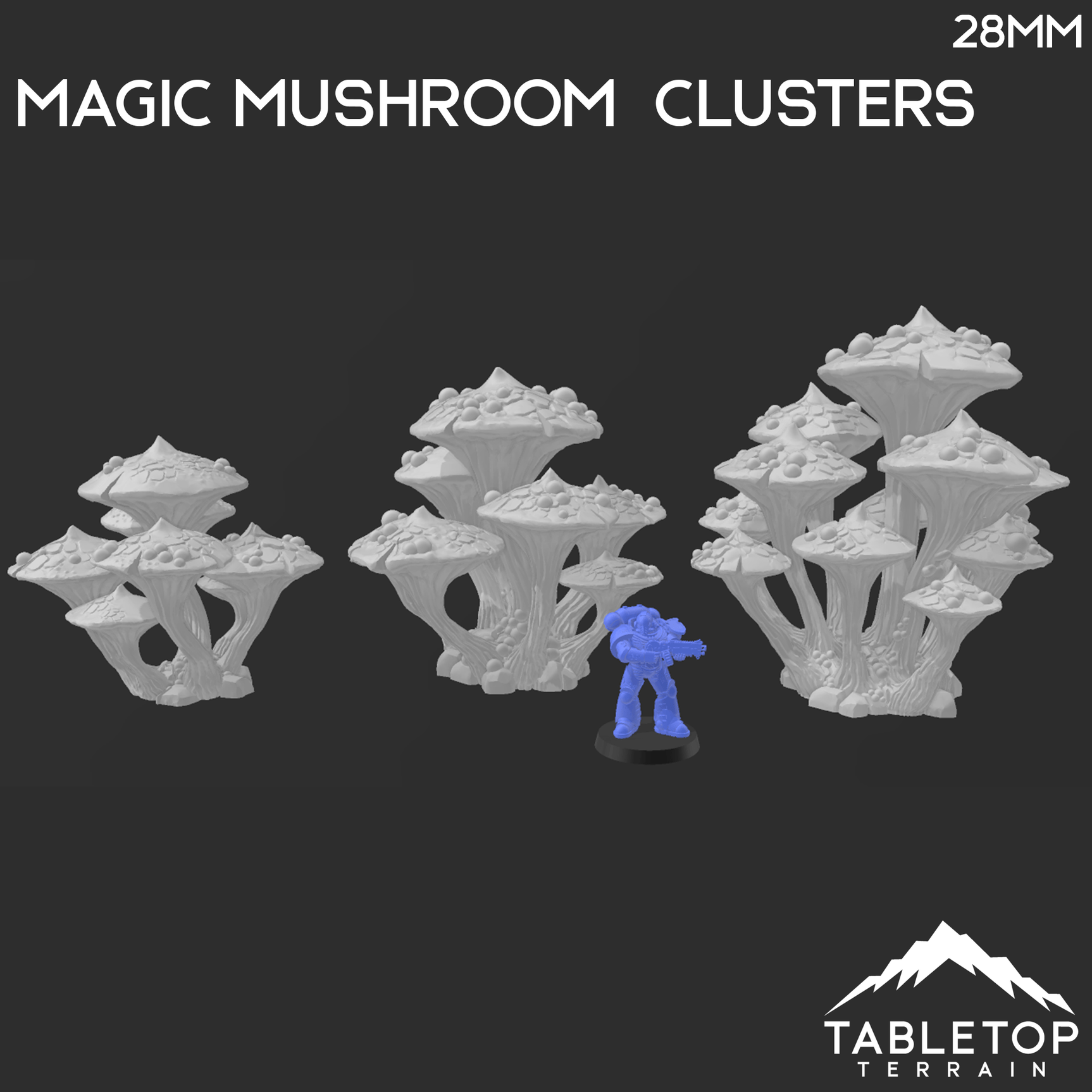 Magic Mushroom Clusters - Fantasy Scatter Terrain / Trees