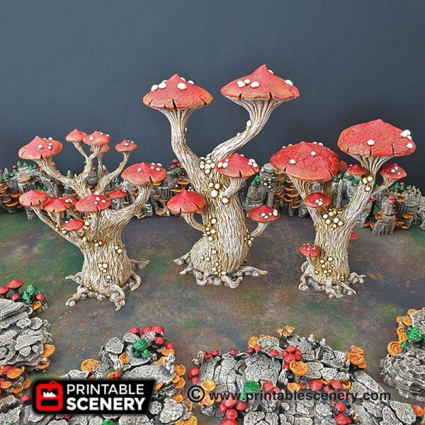 Magic Mushrooms - Fantasy Scatter Terrain / Trees