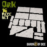 Orc Wreckers Template Set | 11e Terrain Template Set | Shipping Excluded
