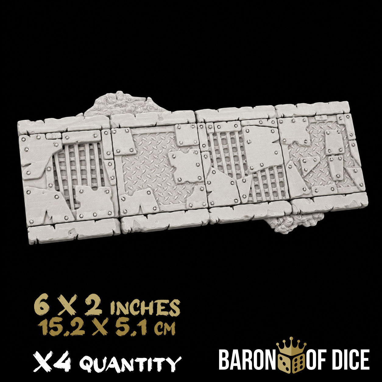 Orc Wreckers Template Set | 11e Terrain Template Set | Shipping Excluded