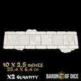 Orc Wreckers Template Set | 11e Terrain Template Set | Shipping Excluded