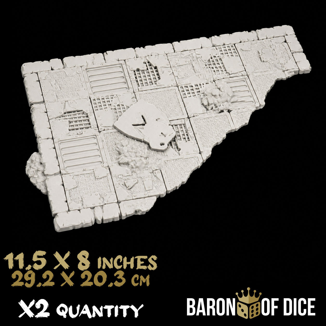 Orc Wreckers Template Set | 11e Terrain Template Set | Shipping Excluded