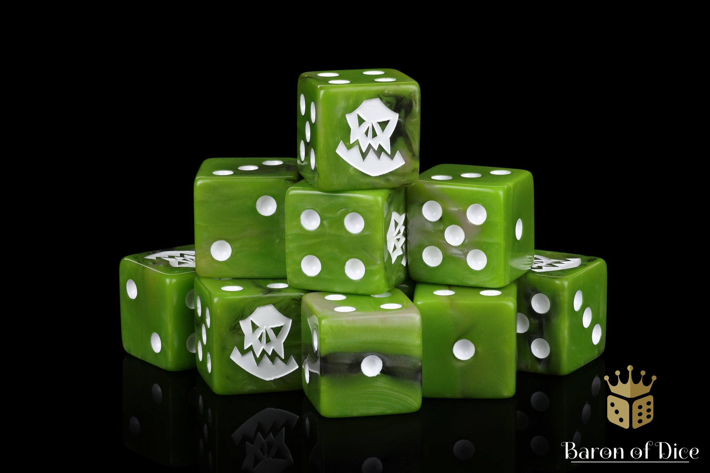 ホット商品 | (White) Dice Orc Baron Wargaming | Dice of その他