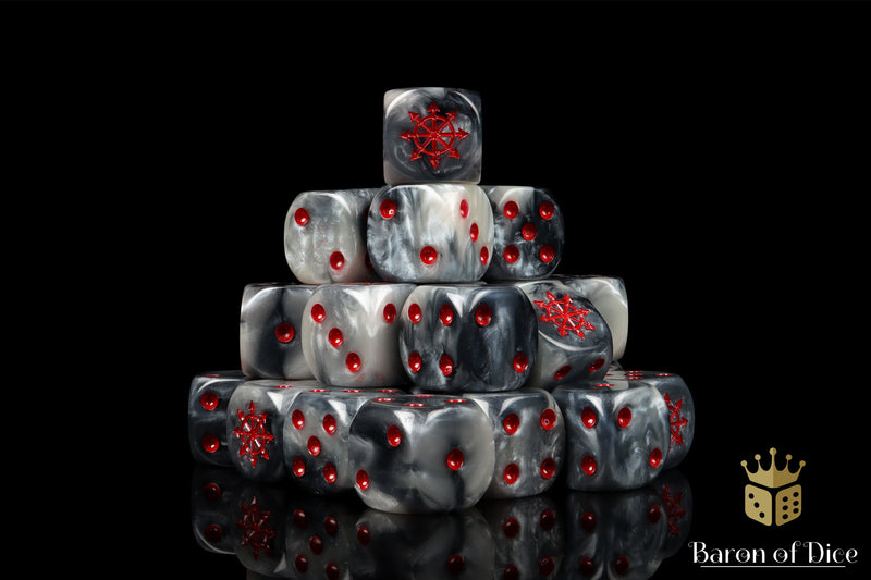 Chaos Demon, Red Star, 16mm Dice