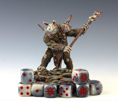 Chaos Demon, Red Star, 16mm Dice