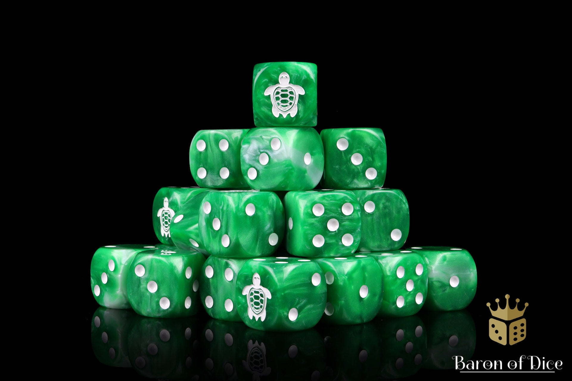 Sea Turtle 16mm Dice – BaronOfDice