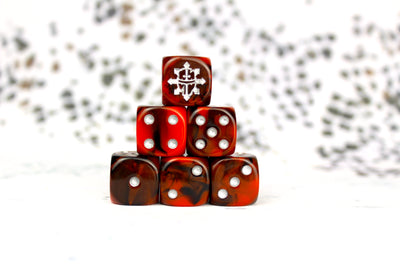 Tainted Knight, Silver 16mm Dice