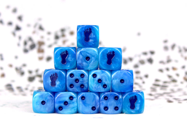 Riesenfußabdruck, Blauer Frost, Würfel