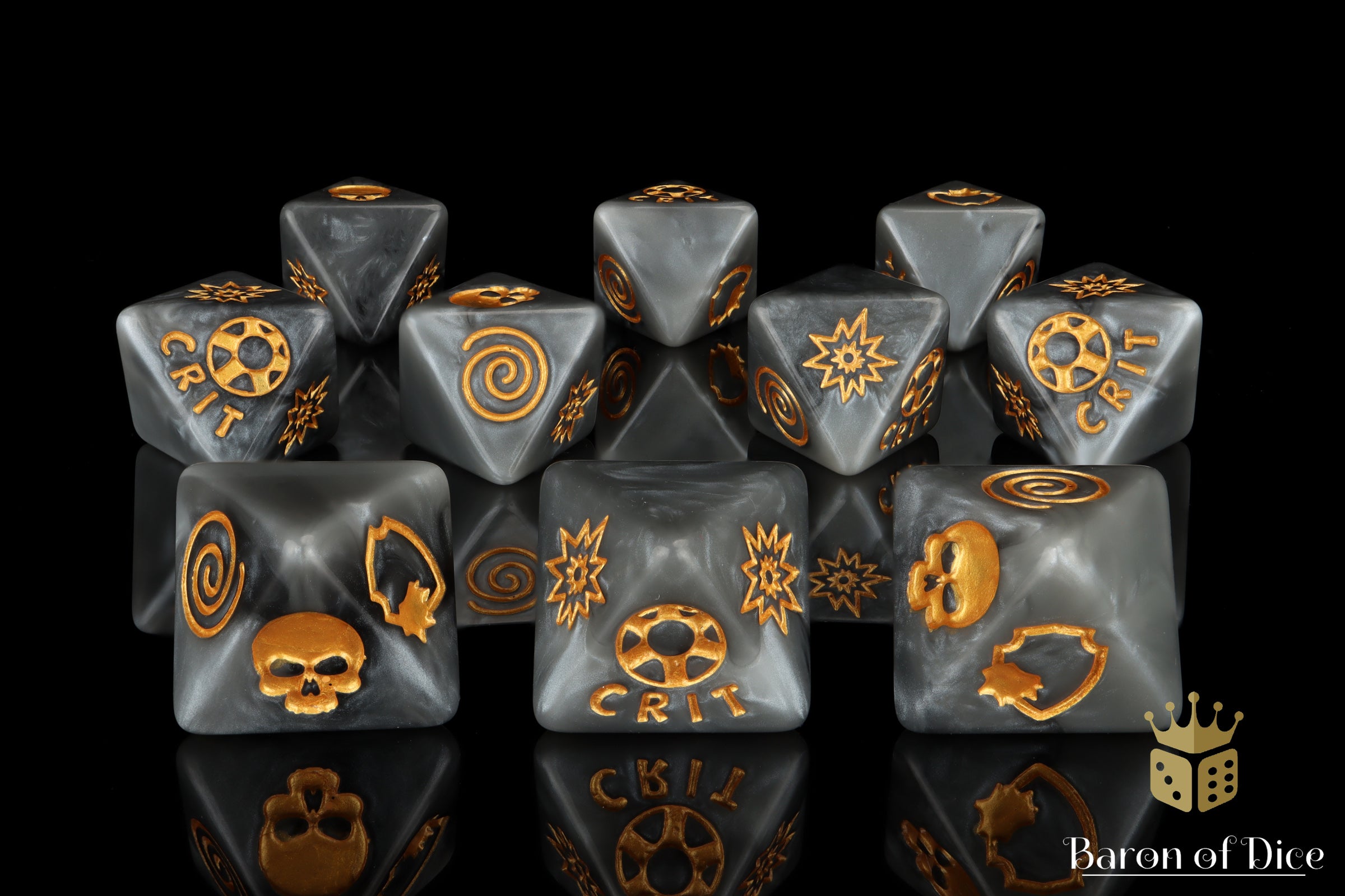 The Dark Sons D8 Dice Set – BaronOfDice