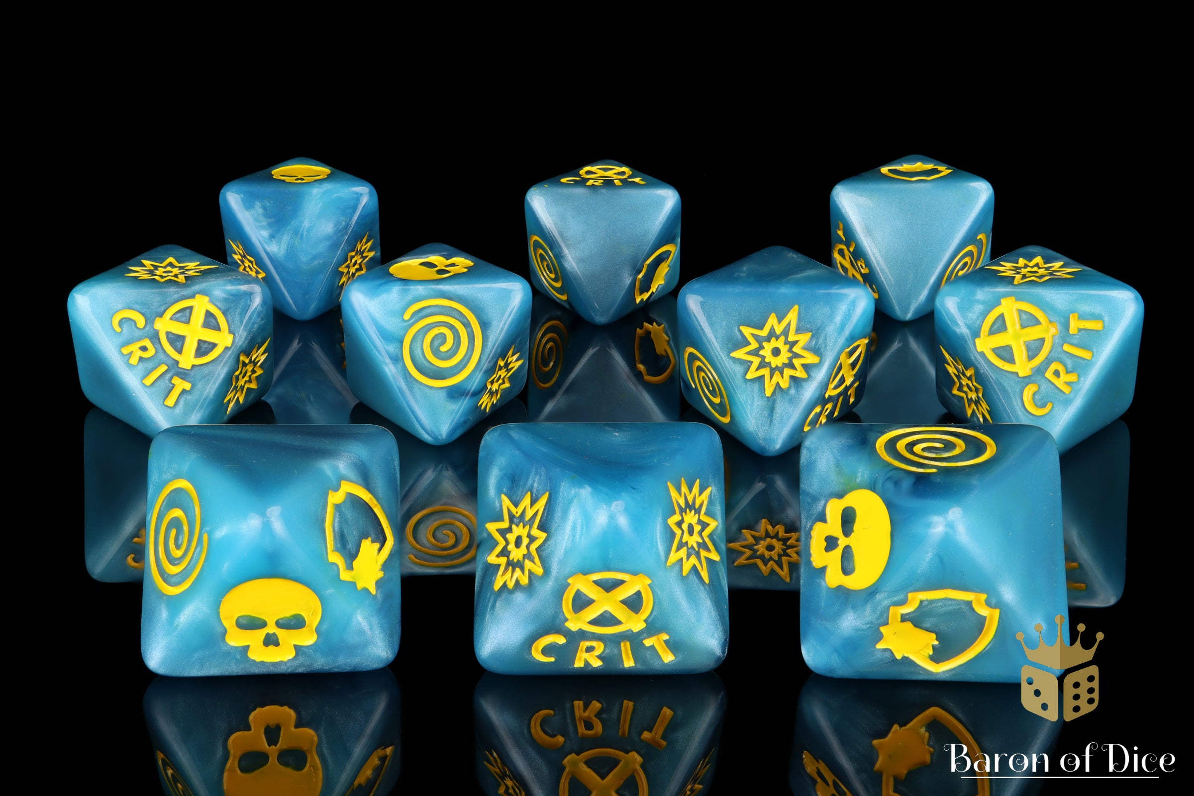 Heroic Mutants D8 Dice Set | Baron of Dice | Comic Collection