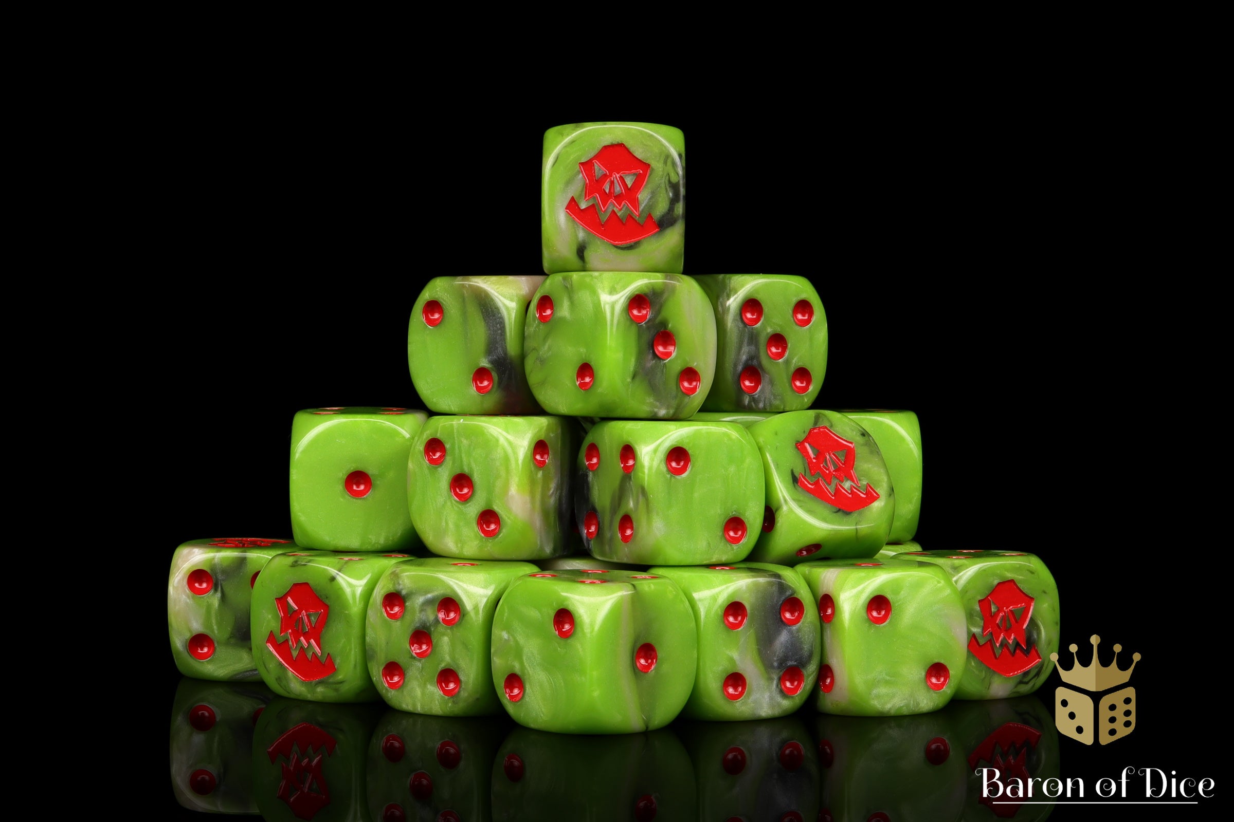Orc Dice (Red) | Baron of Dice | Shop Dice