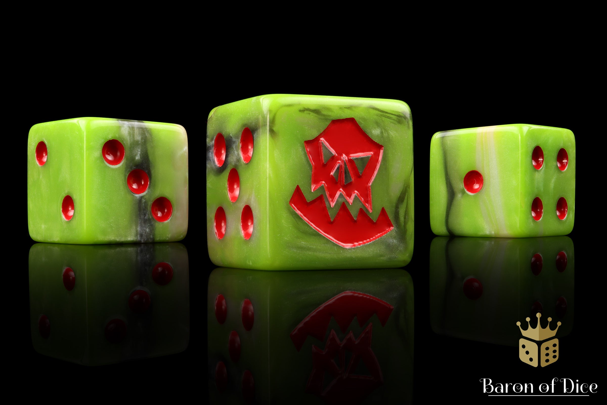 Orc Dice (Red) | Baron of Dice | Shop Dice