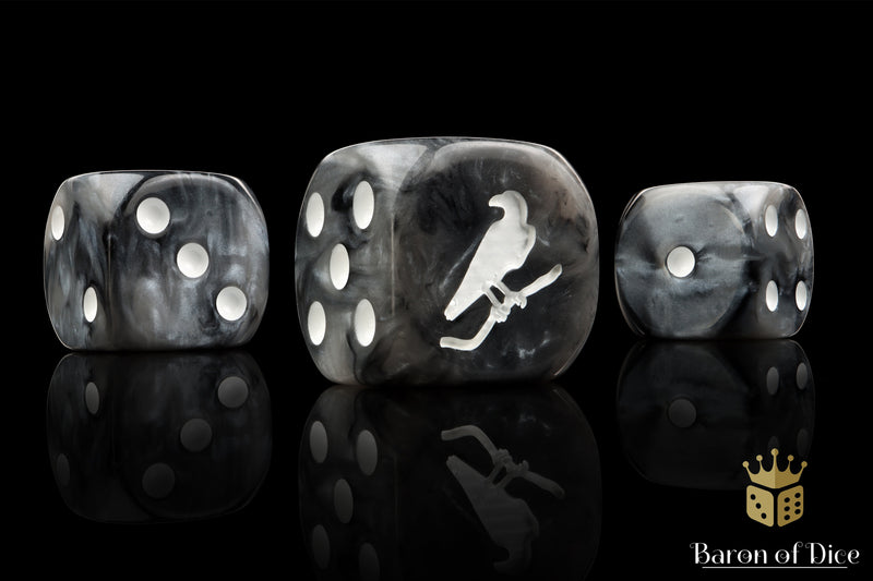 Black Crow 16mm Dice